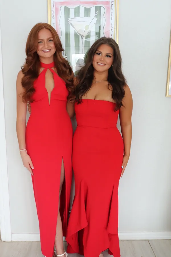 Red Lovers + Friends Urgonia gown - Image 2
