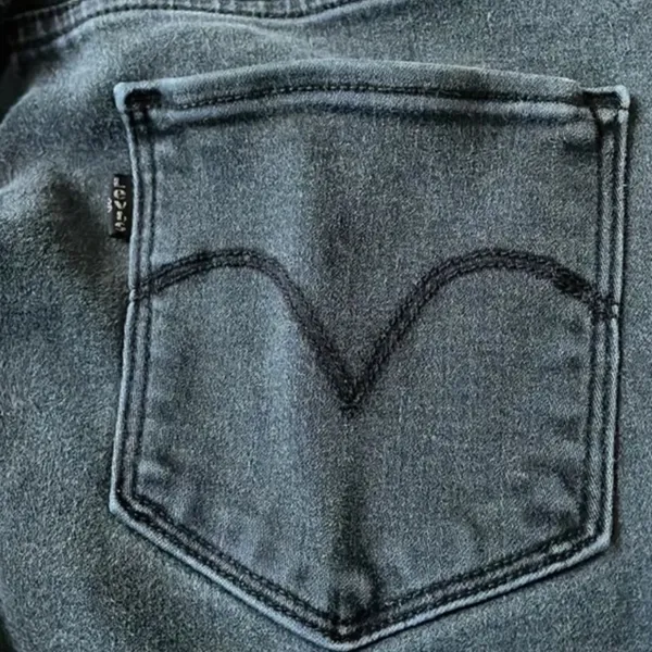 Levi's Jeans Womens 12 Gray Charcoal Mid Rise Skinny Cotton Ladies - Image 11