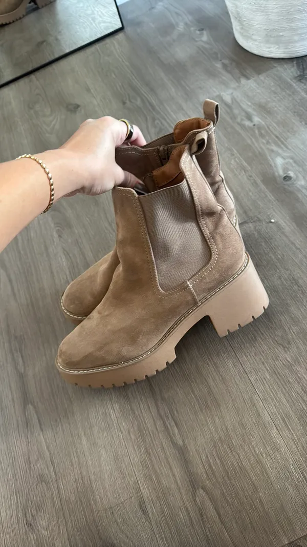 Suede Boots Brown Size 10 - Image 5