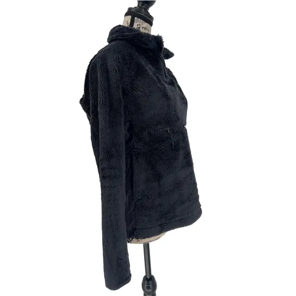 The North Face Osito Sport Hybrid 1/4 Zip Fleece Women's XS‎ Black Cozy Pullover - Image 3