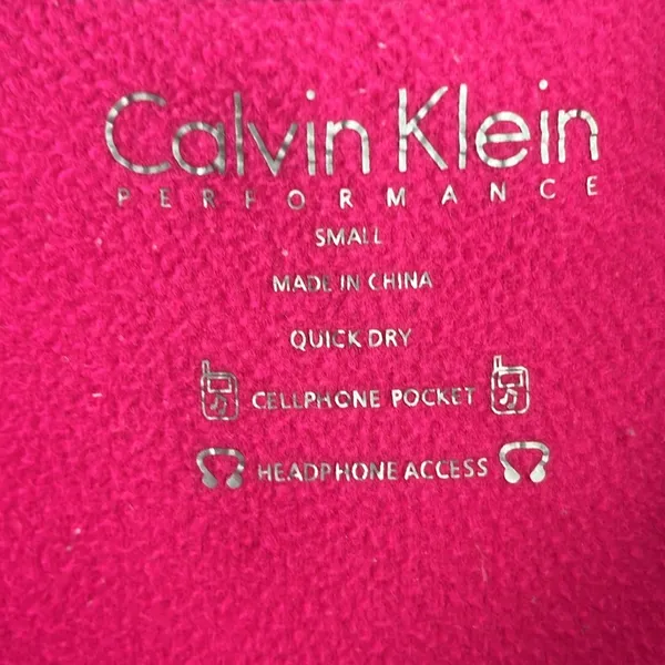 Calvin Klein performance fleece zip up jacket women’s size‎ small sweatshirt - Image 2