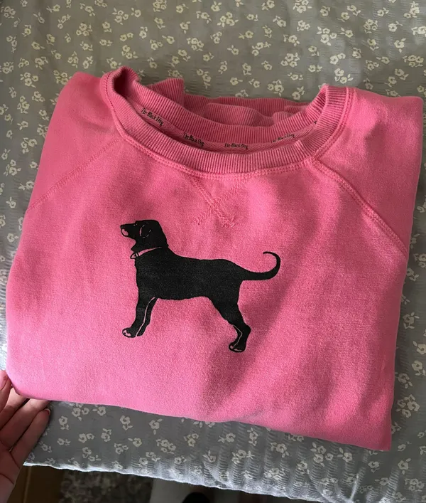 Pink Black Dog Jacket - Image 2