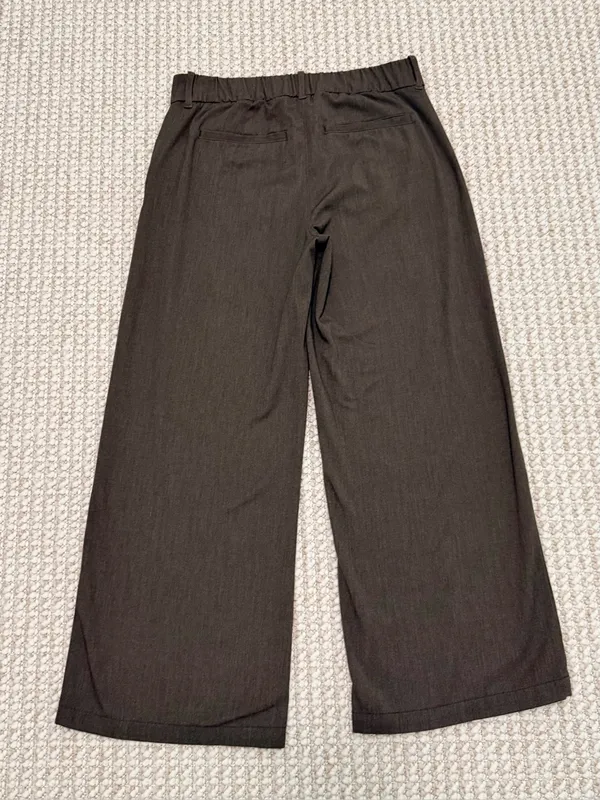 American Eagle wide leg trouser dress pants size 10 brown - Image 11