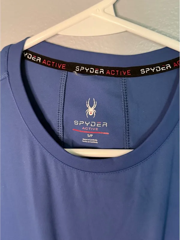 Spyder Active Women's Long Sleeve Performance Shirt Size Small Blue - Image 2