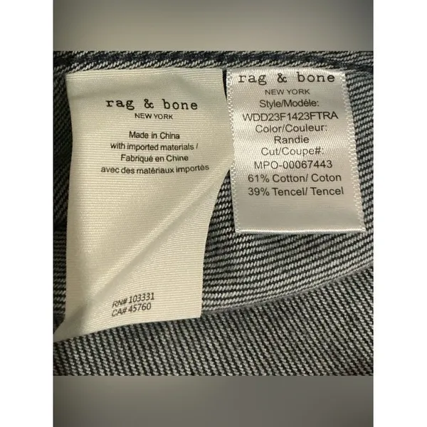 NWT rag & bone Randie Featherweight Diana Denim Shirt Size‎ XS - Image 8