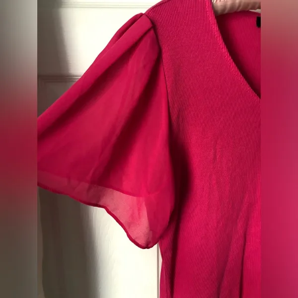 1.STATE Flutter Sleeve Rib Knit T-Shirt top, size XL - Image 4