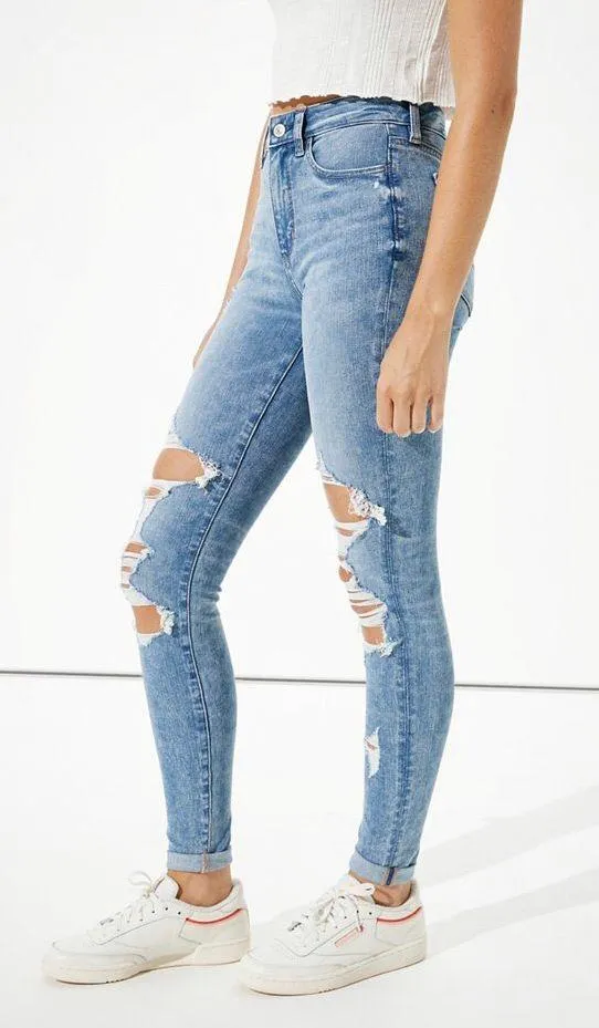 American Eagle Ripped Super High Waisted Jegging - Image 3