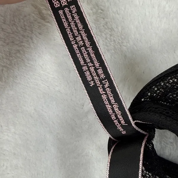 Victoria's Secret Black Sheer Mesh‎ Strappy Bralette Front Clasp 364109 Small - Image 7