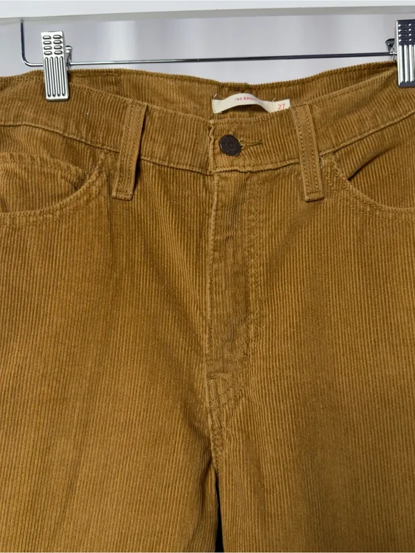 Levi's 94 Baggy Corduroy Jean in Camel Size‎ 27 - Image 6