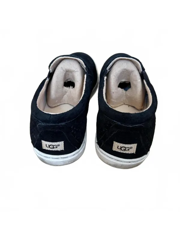 UGG Fierce Geo Perforated Suede Slip-On Sneakers Shoes Black Women's Size 7 - Image 5