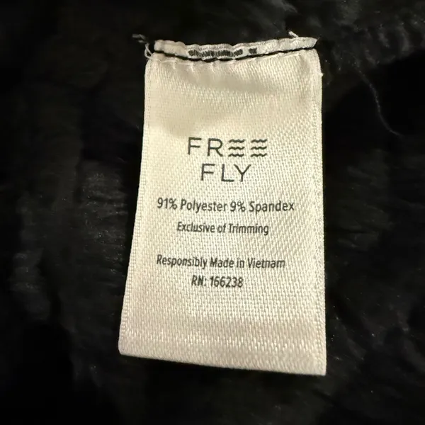 Free Fly Gridback‎ Fleece Snap Pullover Womens XS Black WGBFSP-300-XS New - Image 8