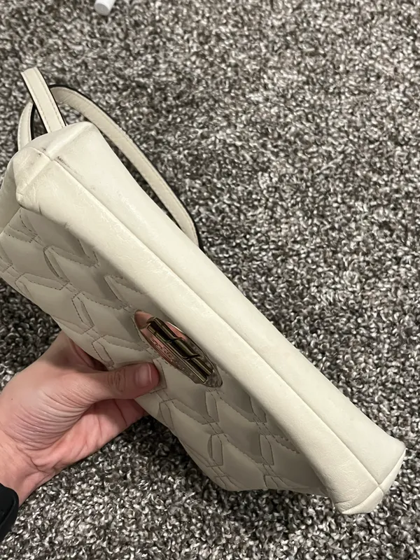 Kate Spade White Leather Crossbody - Image 3