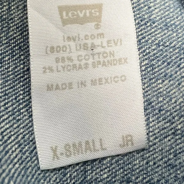 Girls Juniors Levi's Denim Jacket Size XS - Image 6