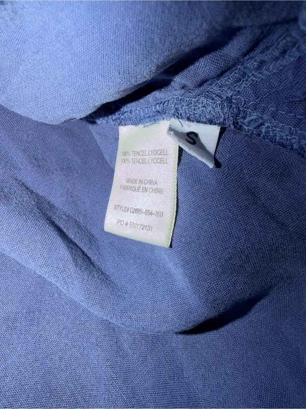 cloth & stone/Anthropologie Short-Sleeve Button-Down-Blue Women’s Size-S - Image 3