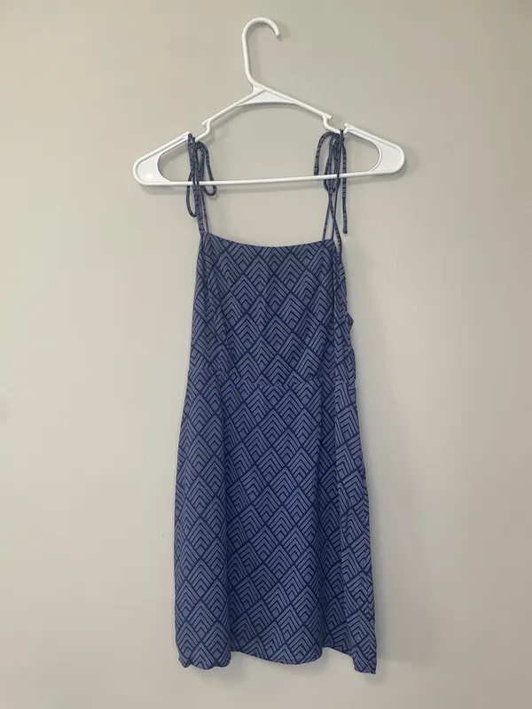 NWOT Lulu's Cambria Blue Print Mini Dress - Image 3