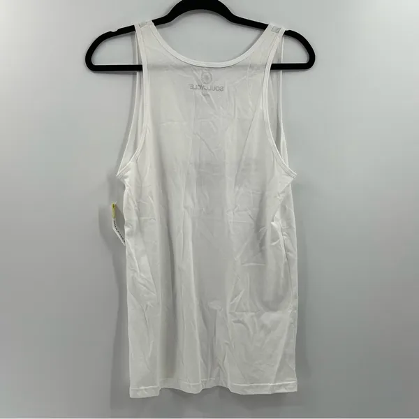 SoulCycle San Jose Unisex Small White Logo Tank Top NWT Spin Fitness - Image 2