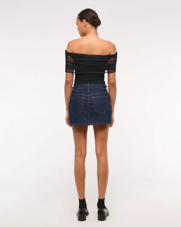 Abercrombie Mesh Foldover Bodysuit small - Image 4