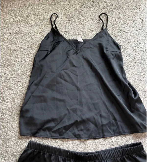 Target Black satin pajama set - Image 2