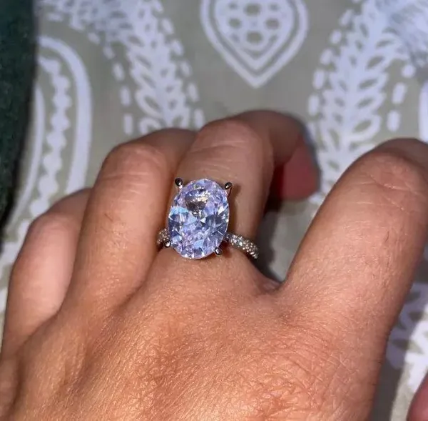 2ct solitaire Diamond Cz ring - Image 6