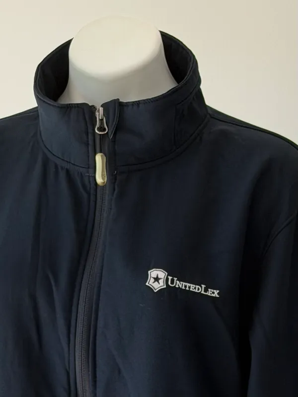 Corporate Custom Navy Softshell Jacket Blue Size L - Image 2