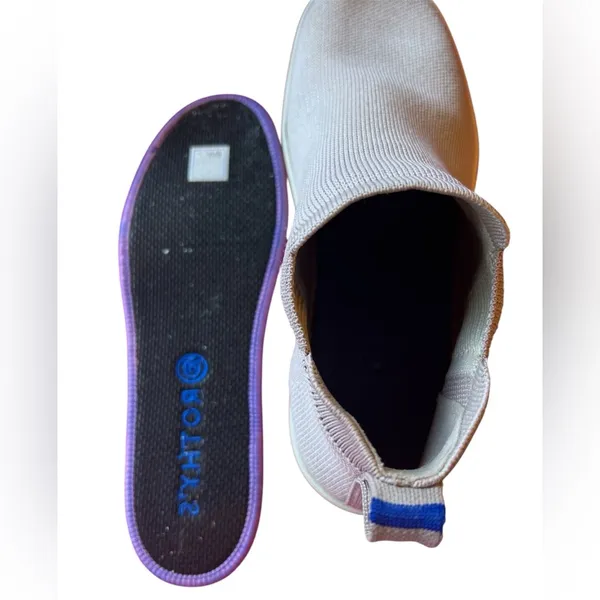 Rothy’s Chelsea Boot Slip-On Sneakers Size 8 Lilac Purple-Grey Color - Image 10