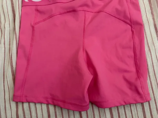 Nike Women's Bright Pink Pro Compression Bike Shorts - Image 2
