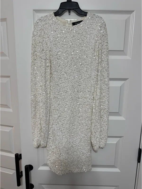 Sequin dress Silver Size M - Image 2