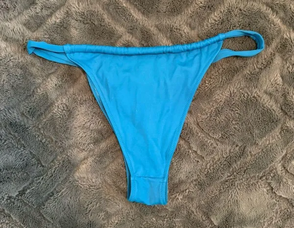 Shade & Shore Blue Triangle Bikini Bottom - Image 3