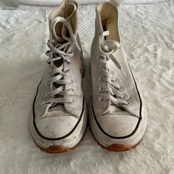 Converse Chuck Taylor White Platform Sneakers size 8 - Image 2