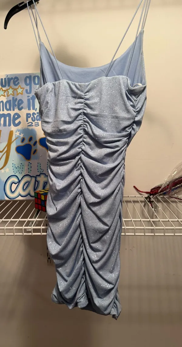 Glitter body con dress Blue Size 0 - Image 2