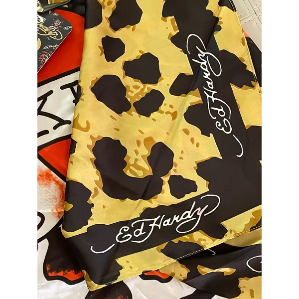 Ed Hardy Giant Love Kills Slowly Scarf New - Image 4