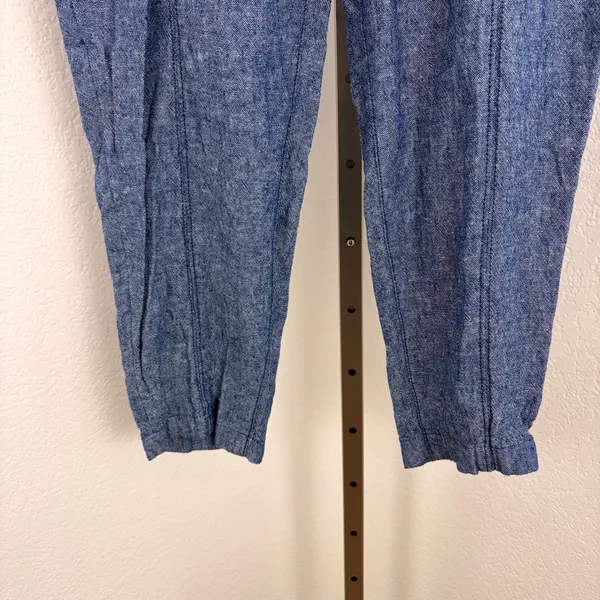 Old Navy high-waisted linen-blend cropped tapered pants - Image 6