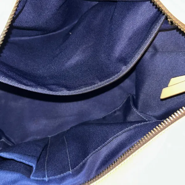 Vintage Coach Pale Yellow Beige Leather Double Handle Shoulder Bag - Image 14