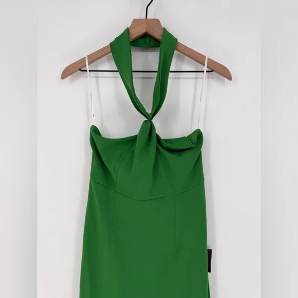 Lulus Mesmerizing Perfection Green Halter Neck Backless Maxi Dress Size S - Image 5