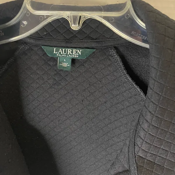 Ralph Lauren Black Quilted Bomber Jacket - Image 2