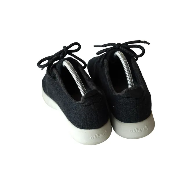 Allbirds Womens Wool Runners Lace Up Running Sneakers True Black‎ Gray Sole Sz 7 - Image 3