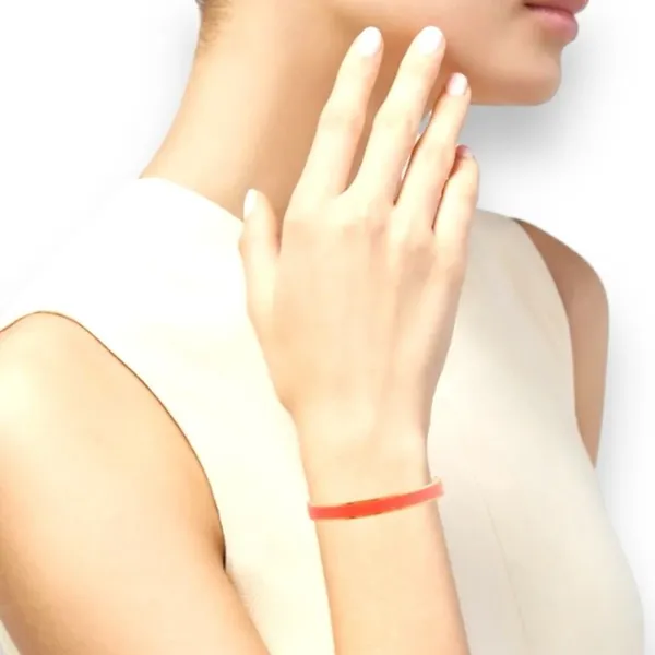 Kate Spade New York Sparks Fly Enamel Bangle Bracelet Coral Gold Tone - Image 4