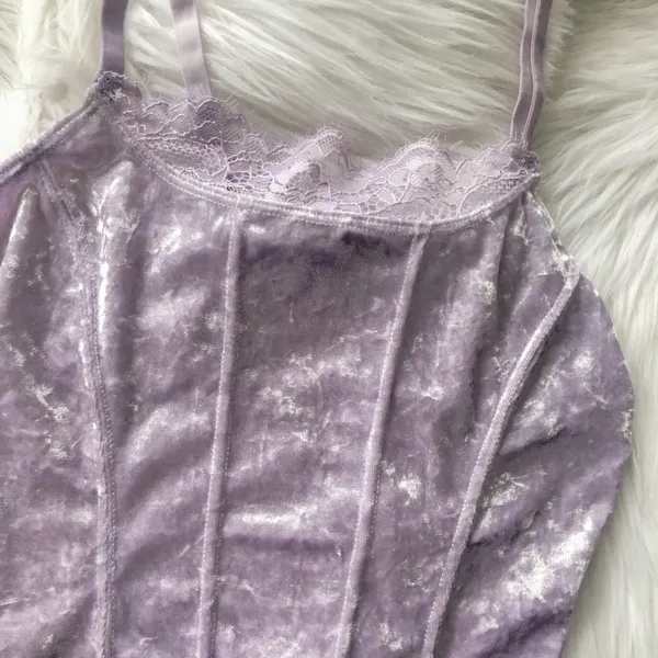 Light purple velvet bodysuit, brand new with tag - Image 2