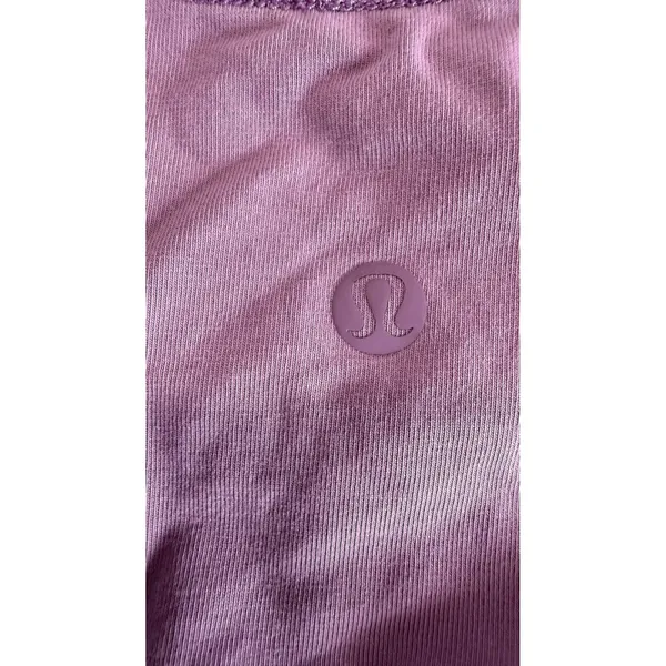 Lululemon Love Tee V Purple Short Sleeve V-Neck Activewear Shirt Size 8 - Image 4