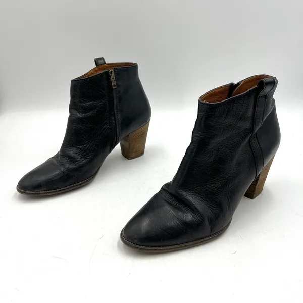 Madewell Billie Boots Black Leather Ankle Booties Western Boho - Image 4