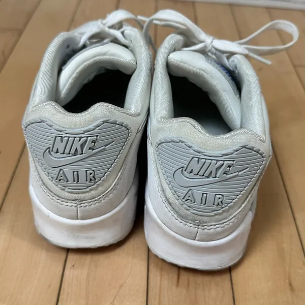 Nike Air Max 90 White with Blue Swoosh Size 9 / 40.5 - Image 7