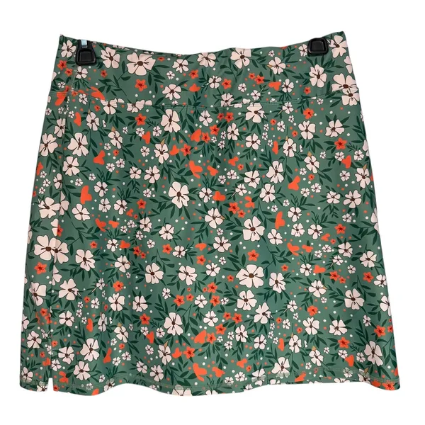 Loukeith Women Floral Print Green Skort Athletic‎ Golf Tennis Skirt Size L - Image 7