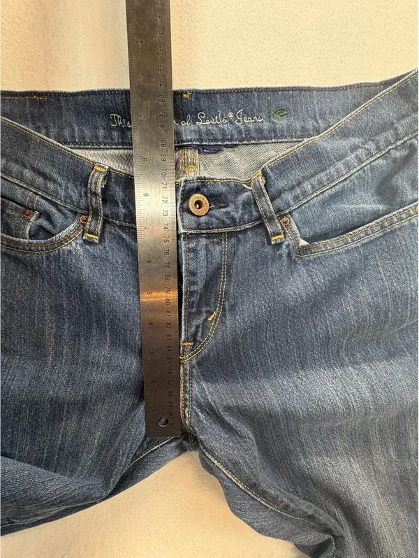 Levi’s Eco Green Tab Women’s Jeans Blue Denim Organic Cotton Y2K 32x30 - Image 3