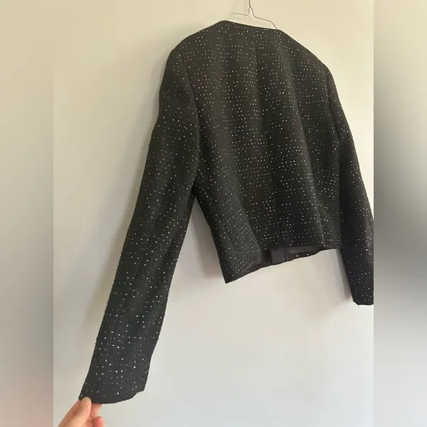 Nine West Women's Sequin Tweed Blazer - Image 7