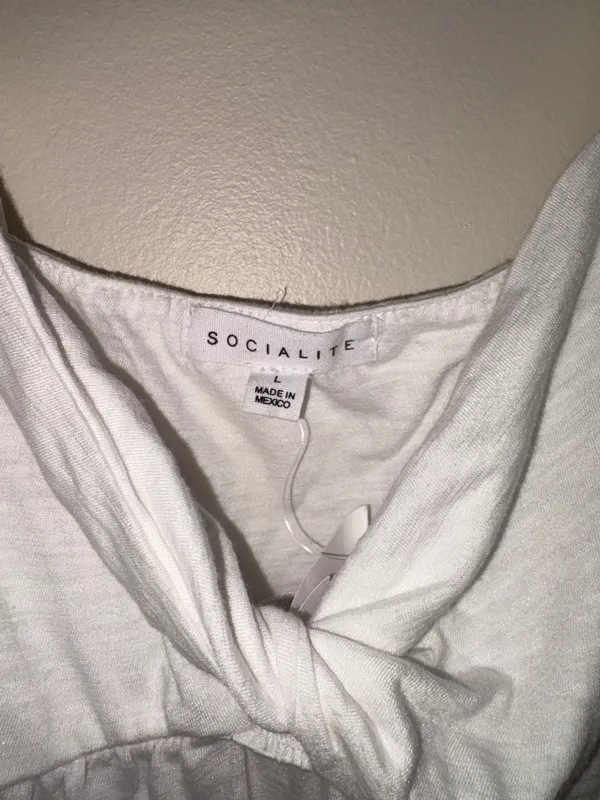 White Tank Top Size L - Image 2