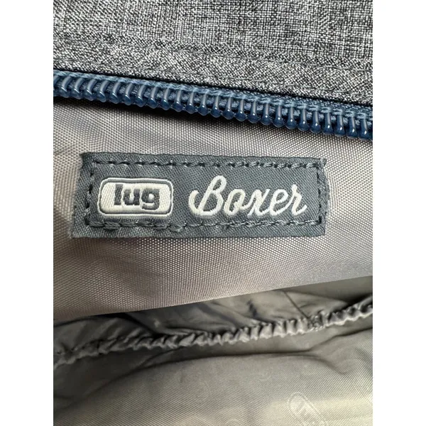Lug Boxer Overnight Athletic Gym Bag Heather Grey Quilted Travel Shoe compartmen - Image 9
