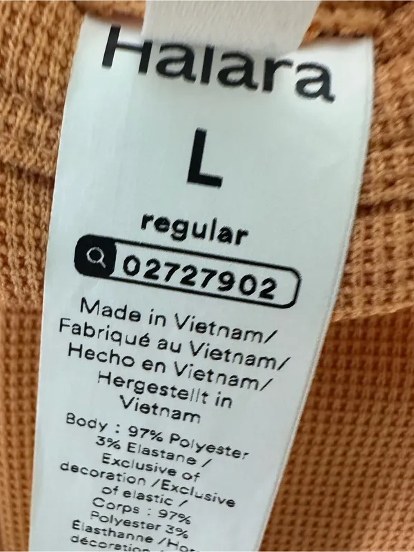 HALARA NWT Flex™ High Waisted Pocket Wide Leg Waffle Work Pants Size Large - Image 9
