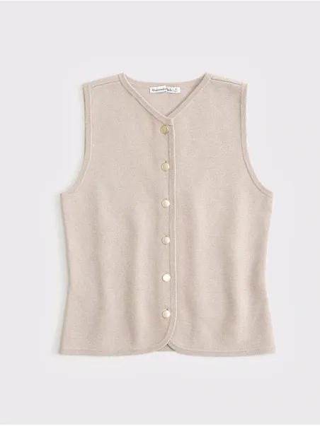 Abercrombie & Fitch Mara High-V LuxeLoft Sweater Vest - Image 2