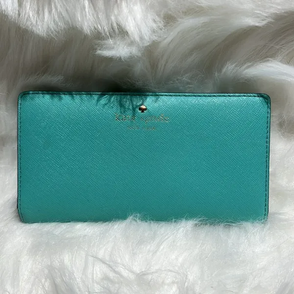 KATE SPADE Cherry Lane Stacy Bright Beryl‎ Leather Wallet - Image 2