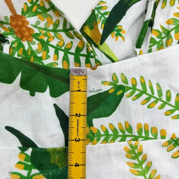 NWOT Farm Rio Linen Tropical Forest Off-White Mini Dress Size XS - Image 13